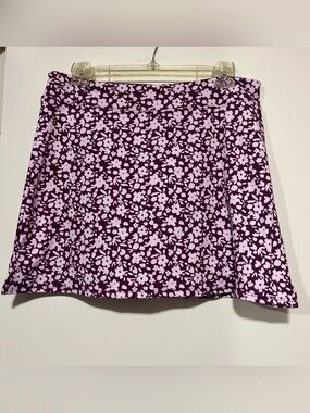 Tranquility by Colorado Clothing Plum & Light Pink Floral Skort